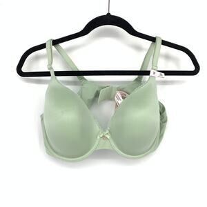 Victorias Secret Body By Victoria Lined Perfect Coverage Bra Womens Sz 38C Green